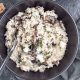 Risotto blue chees and mushroom sauce